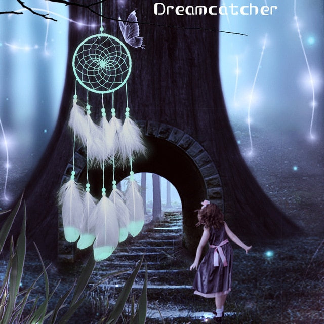 True Feather Dream Catcher Lights